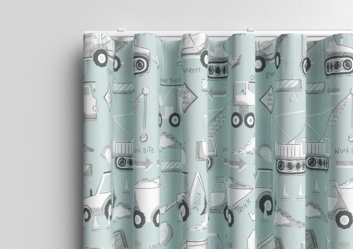 Tinker Town, Seafoam - Made to Measure Curtains - Image 13